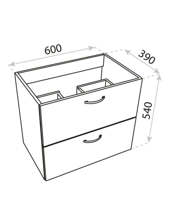 WASCHBECKENSCHRANK BARATO 60 – Bild 2