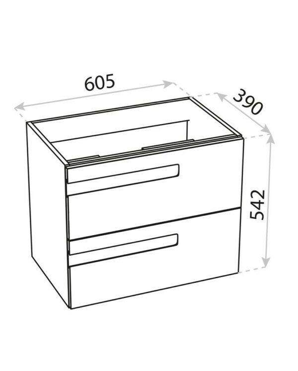 WASCHBECKENSCHRANK FLORYDA 60 – Bild 2