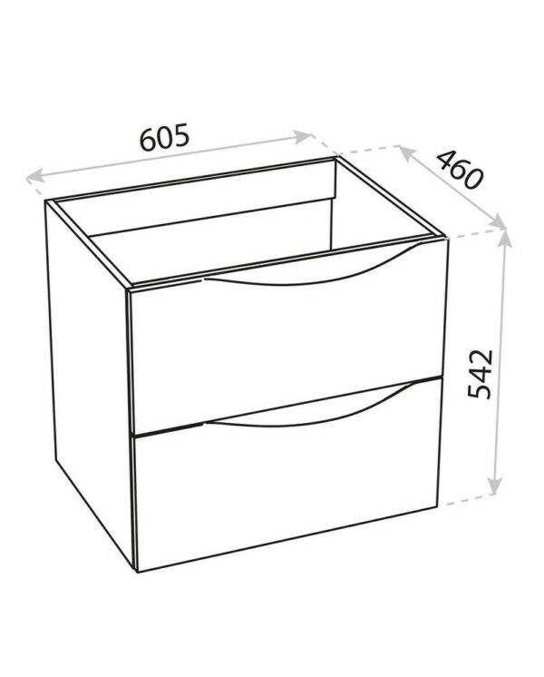 WASCHBECKENSCHRANK KOLORADO 60 – Bild 3