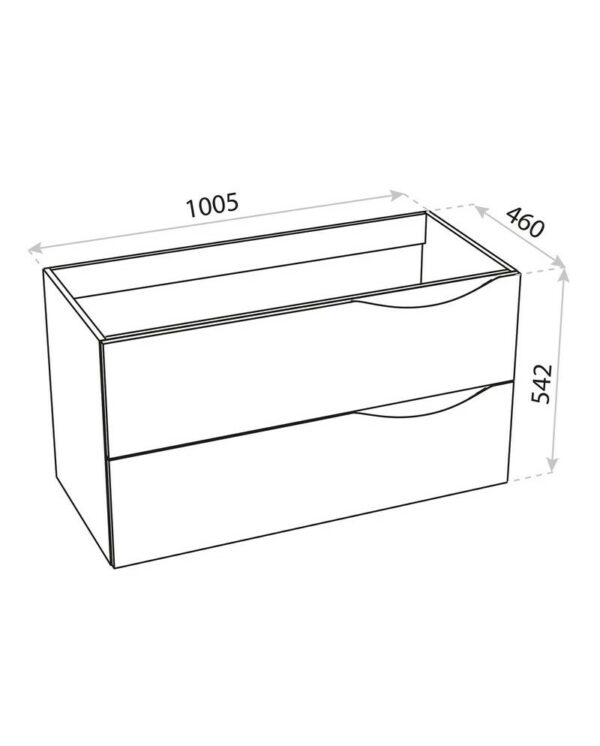 WASCHBECKENSCHRANK KOLORADO 100 – Bild 2