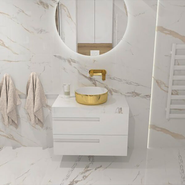 AUFSATZWASCHBECKEN MERIDA GOLD/WHITE – Bild 3