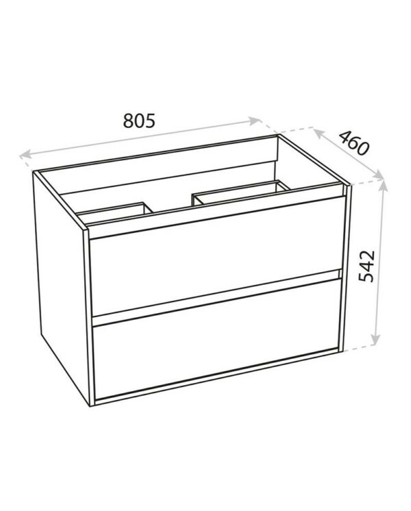 WASCHBECKENSCHRANK MINNESOTA 80 – Bild 2