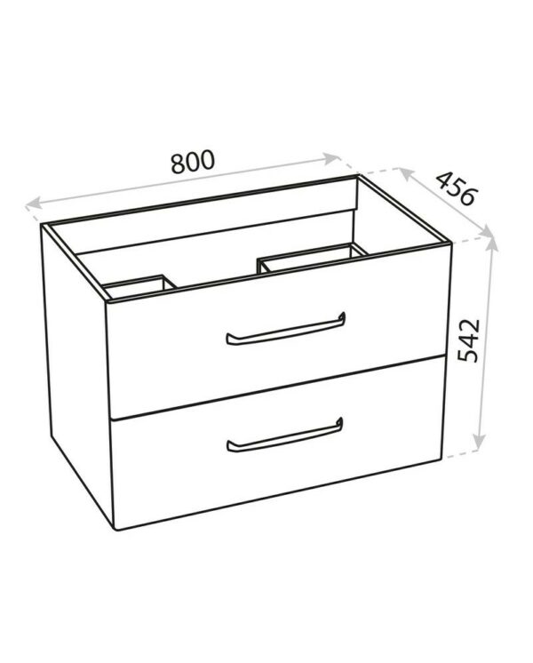 WASCHBECKENSCHRANK NEVADA 80 – Bild 2